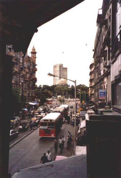 Straatbeeld Bombai in de tourist area