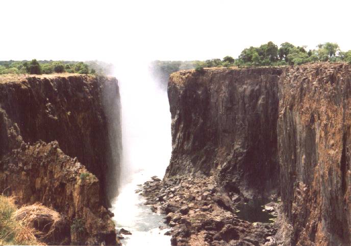 Victoria Falls toen wij er waren