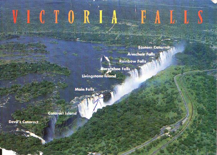 Victoria Falls in volle breedte